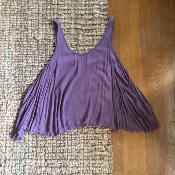 Purple free people tank top - Picture 3 of 5